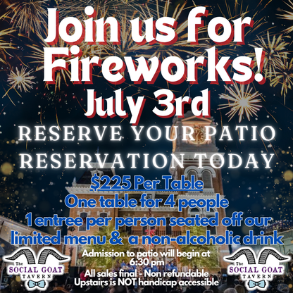 Dinner and Fireworks on the square